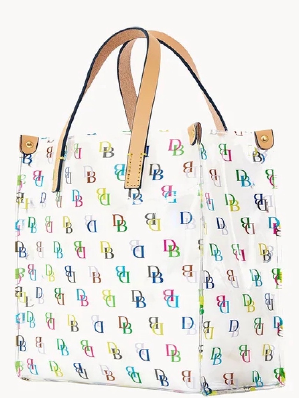 Vintage Dooney & Bourke clear vinyl mini tote